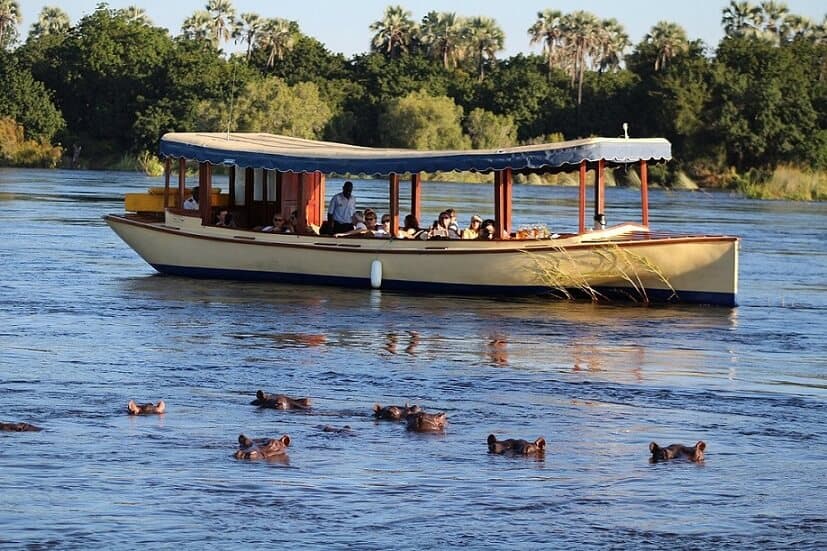 Ra-Ilkane sunset cruise on the Zambezi River in Victoria Falls