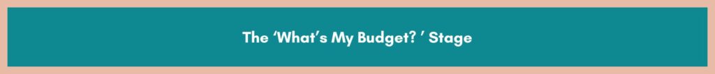 Banner reading What's My Budget?