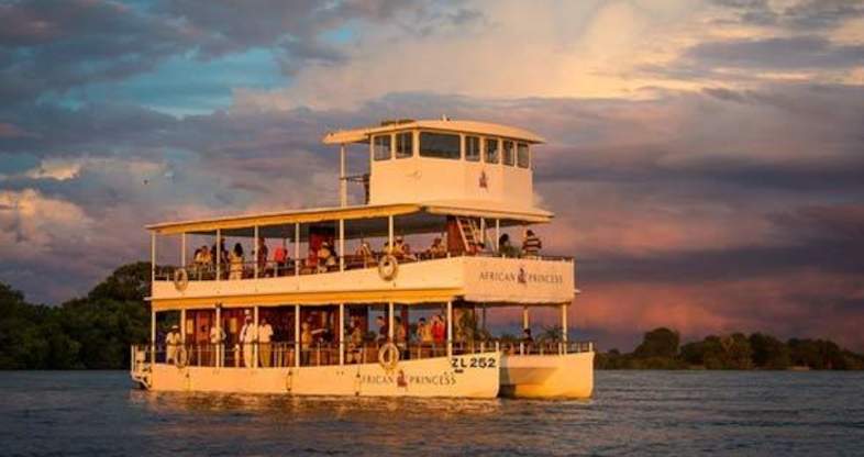 African Princess sunset cruiser on the Zambezi River