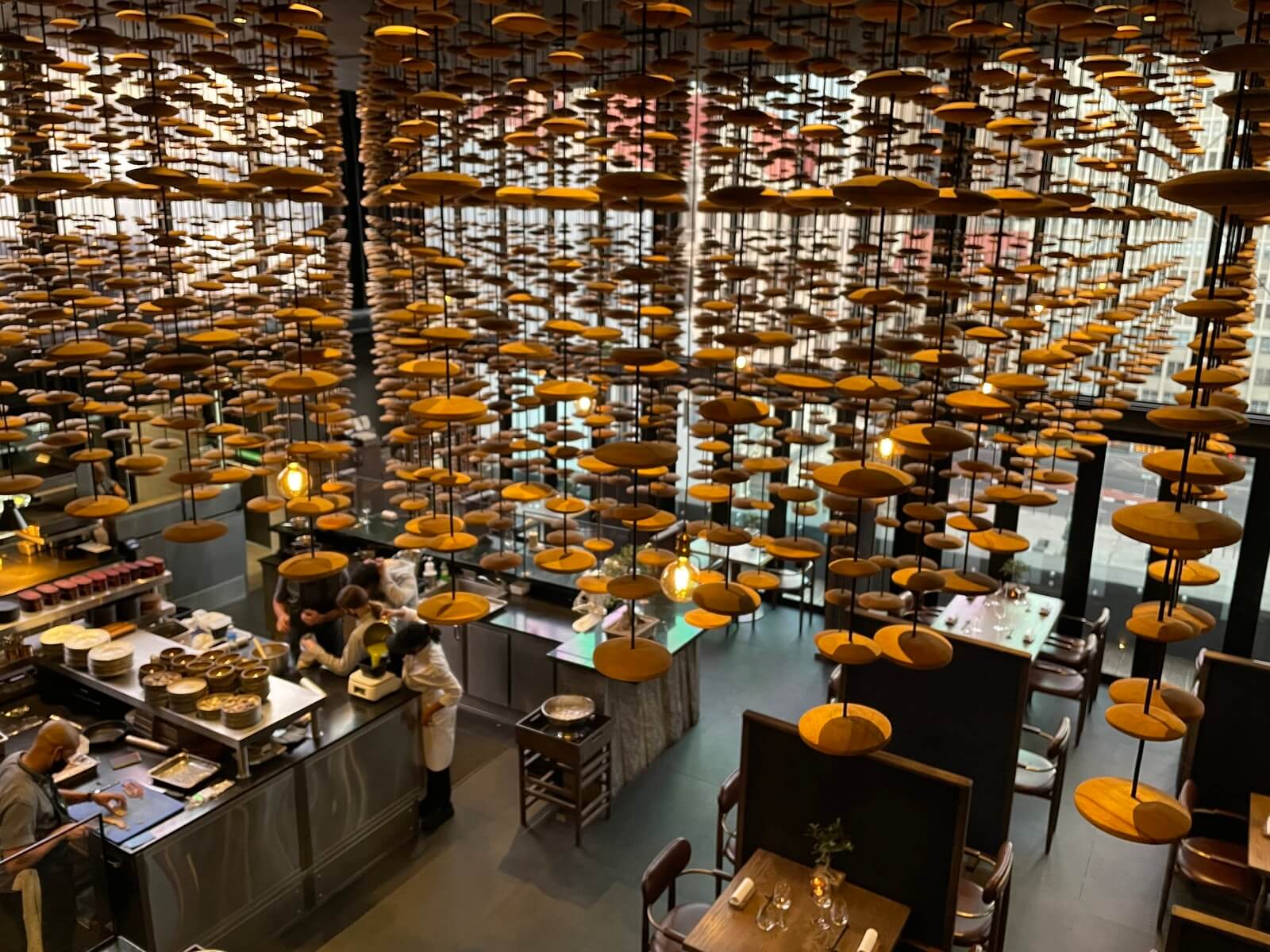 View from above of FYN Restaurant in Cape Town